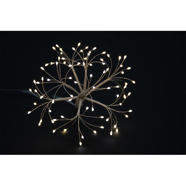 Perfect Holiday 80 LED Dandelion Battery Operated Lights Warm White 5132